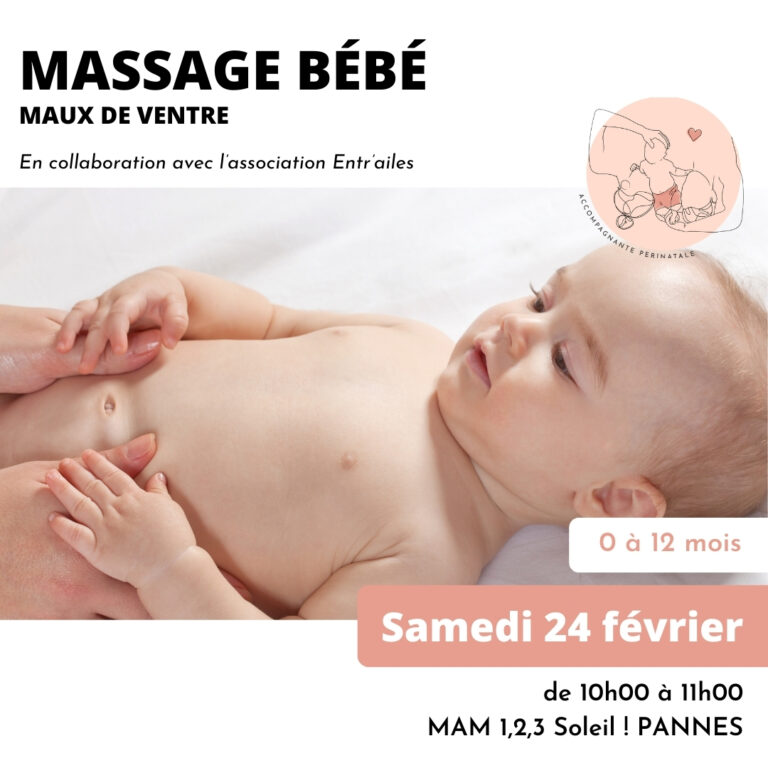 Atelier massage bébé “maux de ventre”
