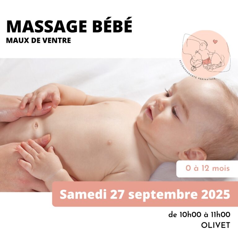 Atelier massage bébé “maux de ventre”